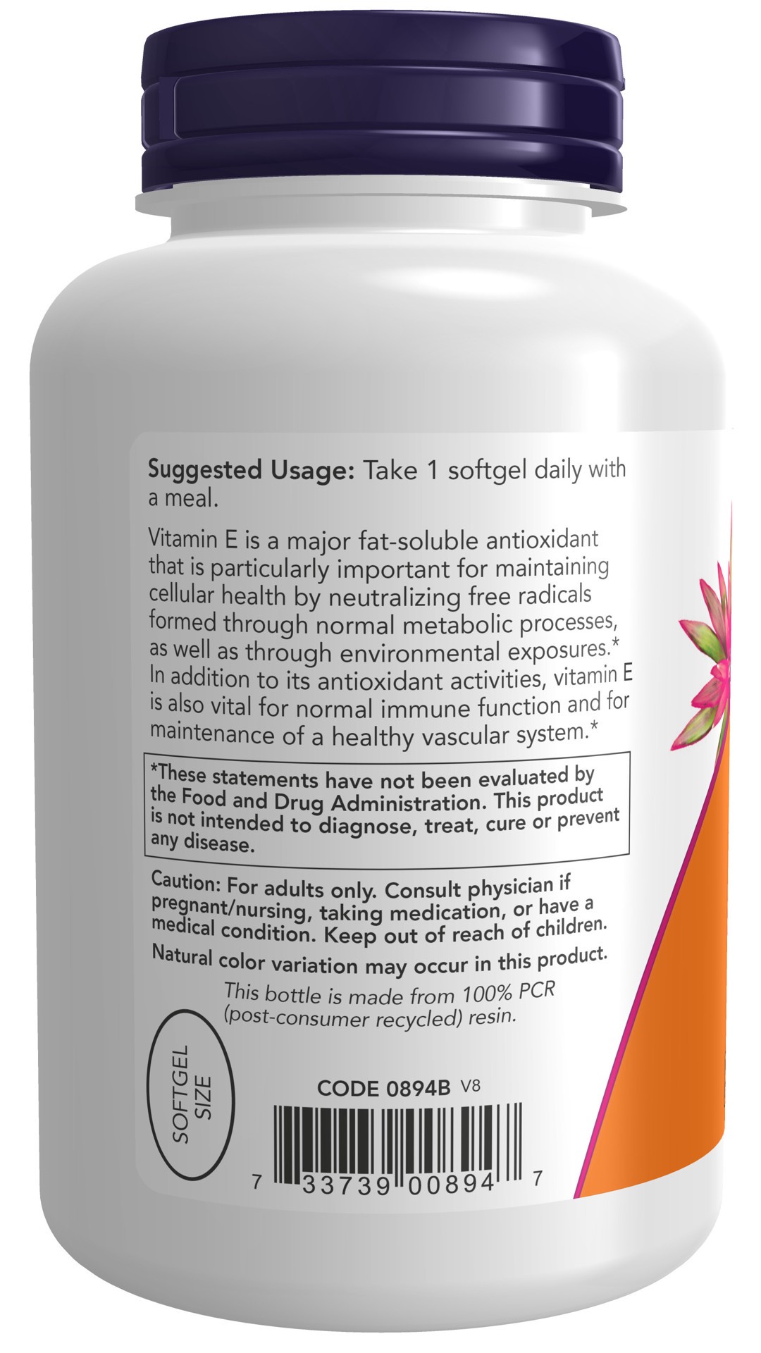 slide 2 of 4, NOW Vitamin E-400 With Mixed Tocopherols - 250 Softgels, 250 ct
