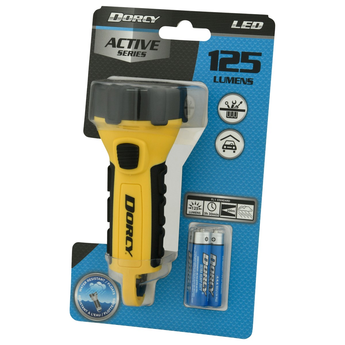 slide 6 of 9, DORCY 3Aaa Led Floating Flashlight Yellow, 1 ea