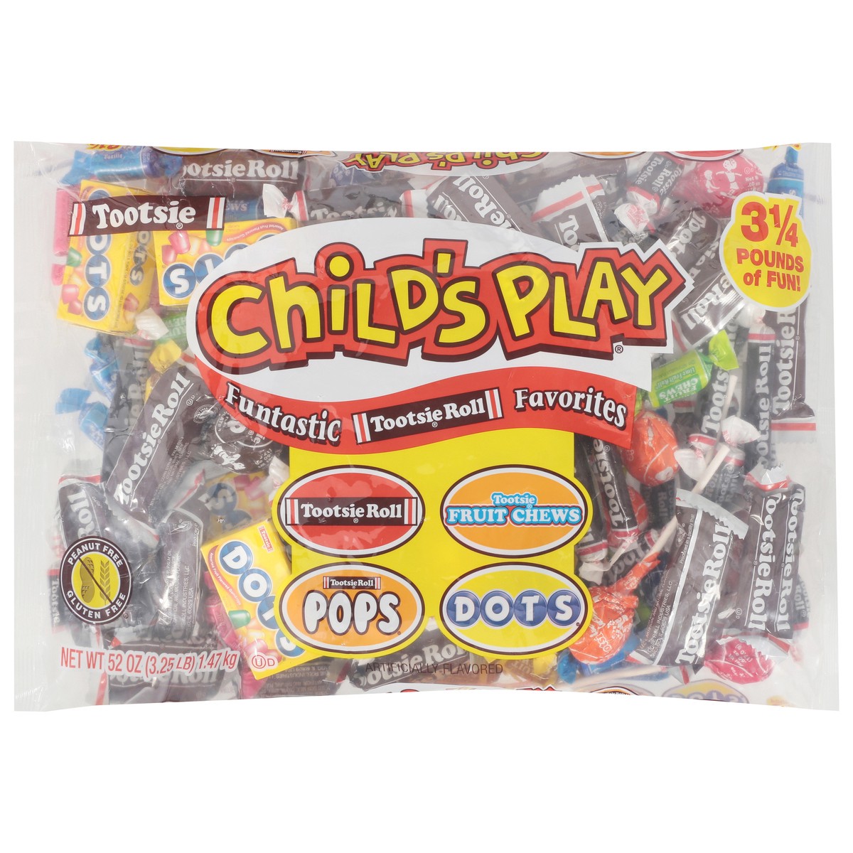 slide 1 of 9, Tootsie Childs Play Funtastic Favorites Candy 52 oz, 52 oz