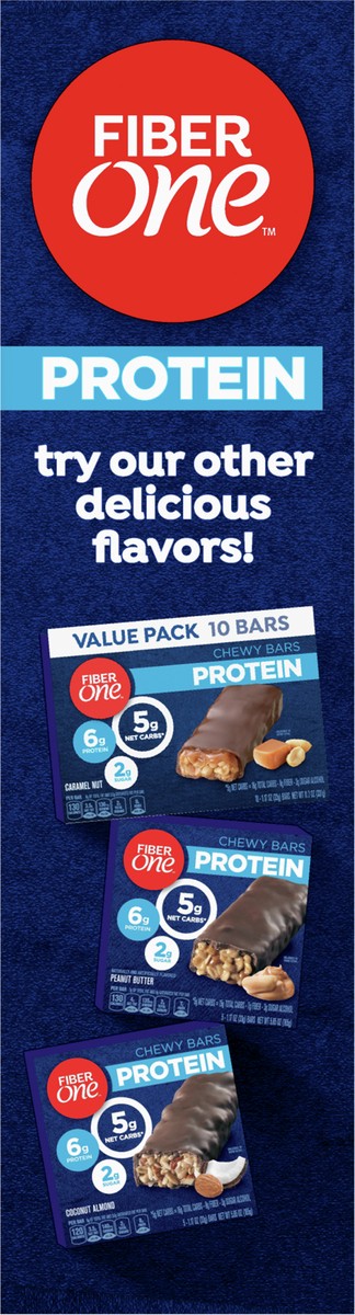 slide 7 of 9, Fiber One Protein Chewy Bars Caramel Nut 5 Pack 5.85 Oz, 5 ct