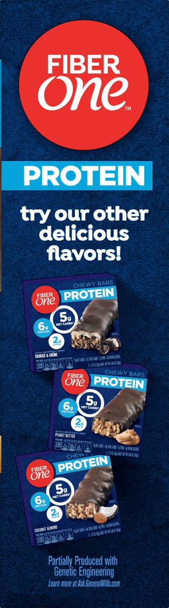 slide 7 of 10, Fiber One Chewy Bars Protein Caramel Nut, 5 ct