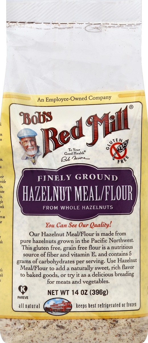 slide 5 of 5, Bob's Red Mill Finely Ground Hazelnut Meal Flour, 14 oz