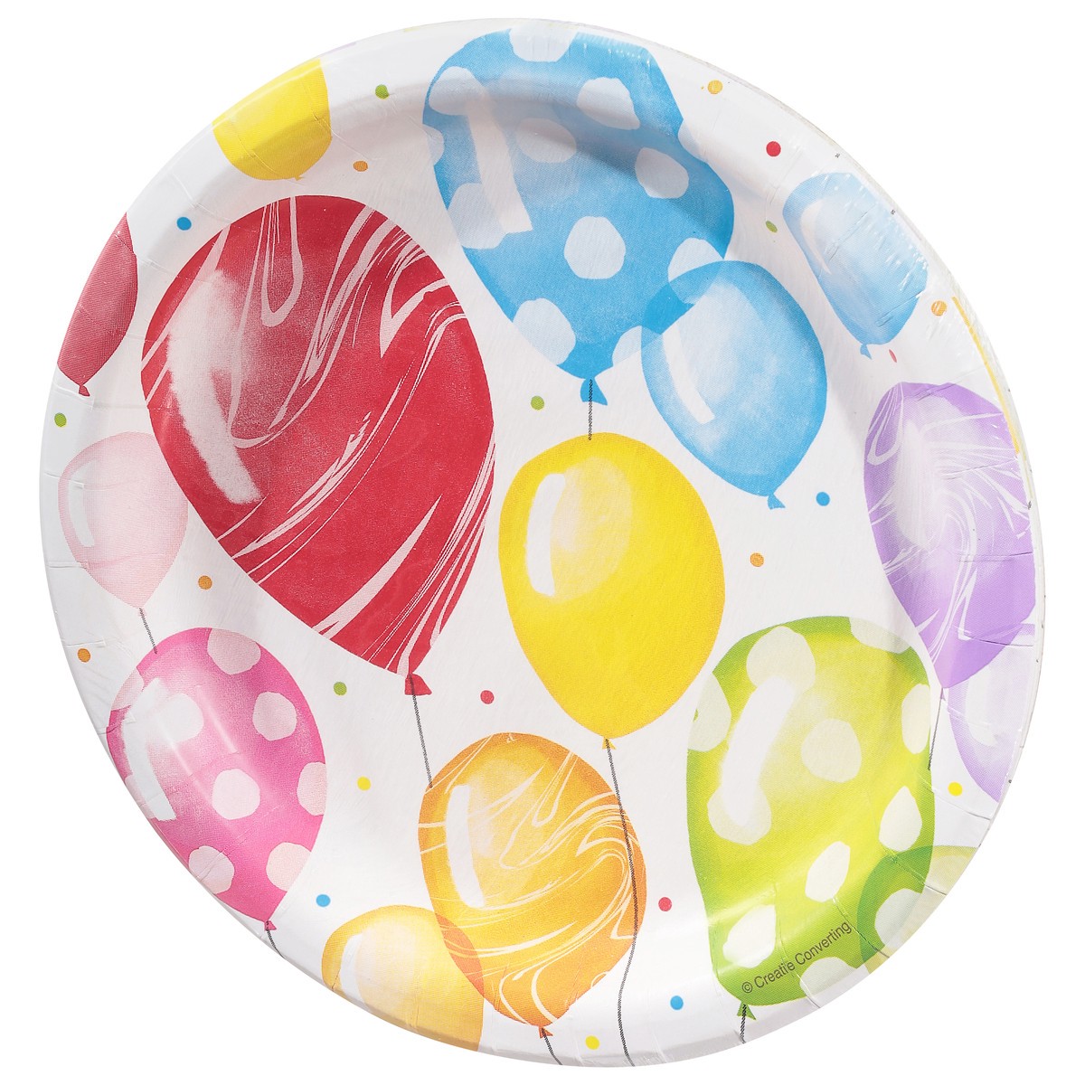 slide 6 of 9, Creative Converting Balloon 7 Inch Plate, 8 ct