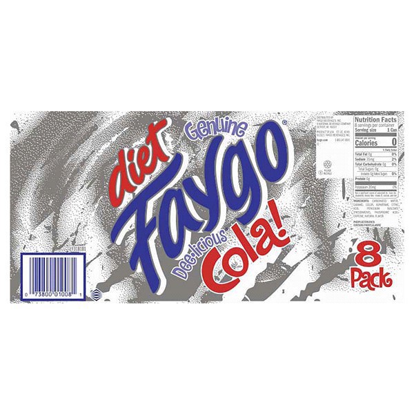 slide 8 of 13, Faygo Diet Cola - 96 oz, 96 oz