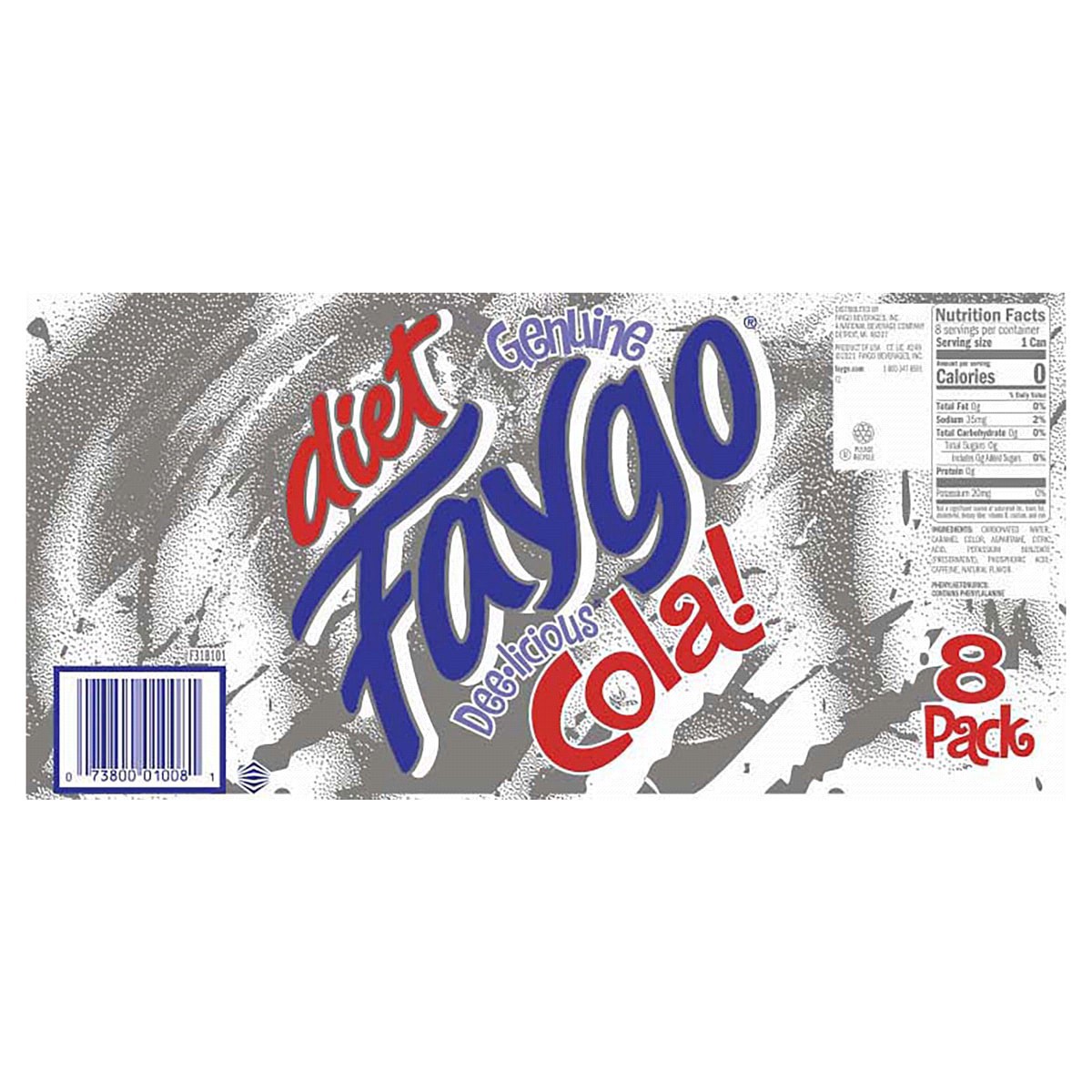 slide 5 of 13, Faygo Diet Cola - 96 oz, 96 oz
