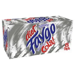 Faygo Zero Sugar Cola 8 - 12 fl oz Cans