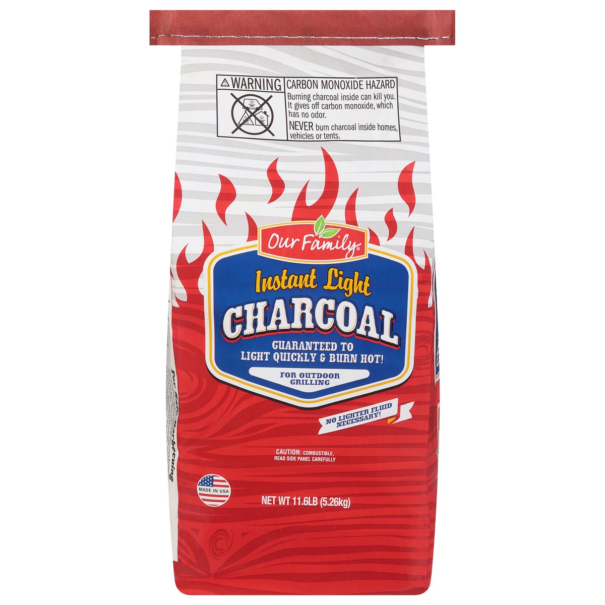 slide 9 of 11, Our Family Instant Light Charcoal 11.6 lb, 11.6 lb