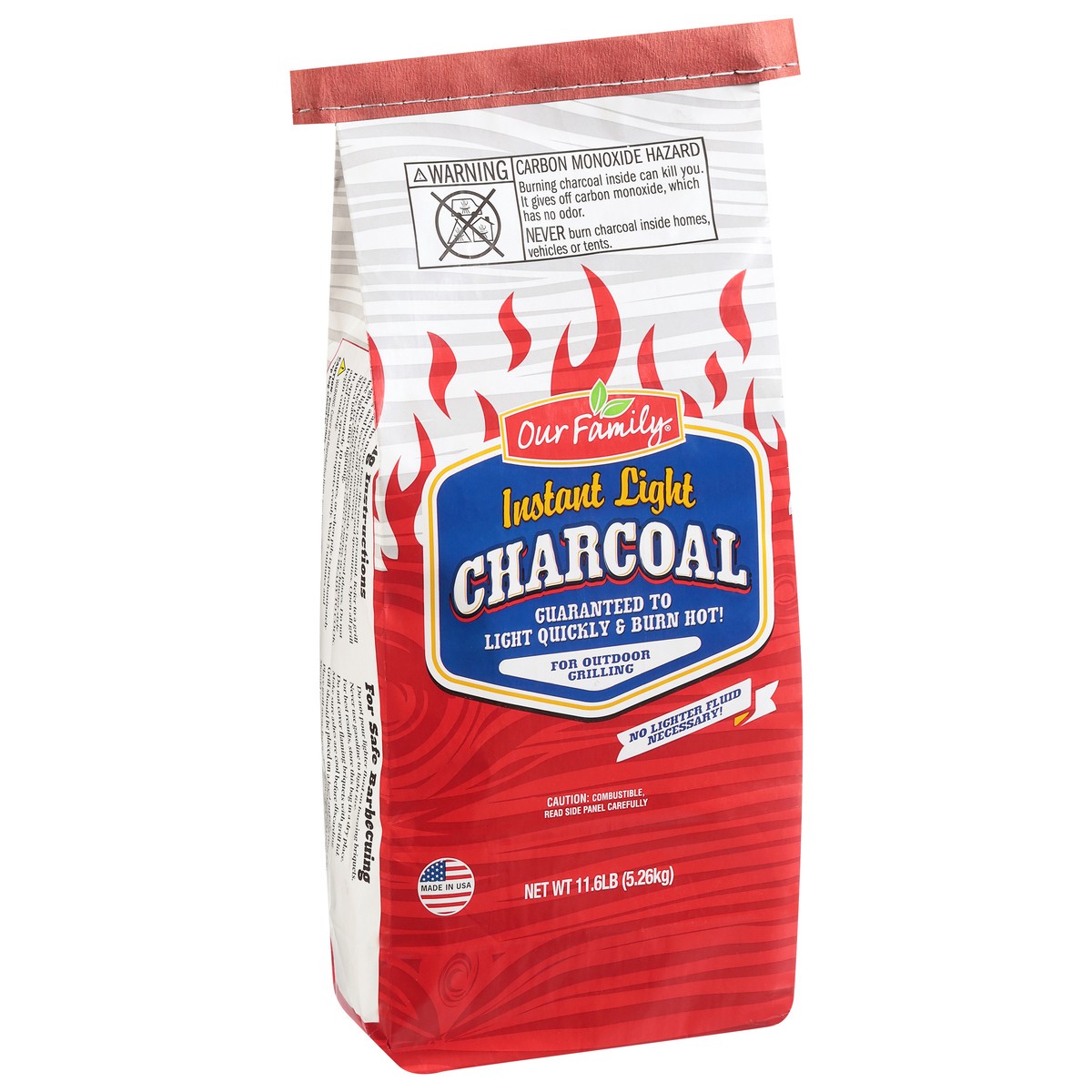 slide 10 of 11, Our Family Instant Light Charcoal 11.6 lb, 11.6 lb