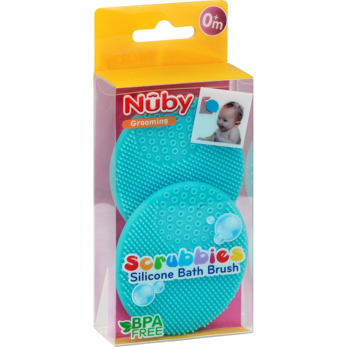 slide 7 of 8, Nuby Silicone Bath Brush, 2 ct