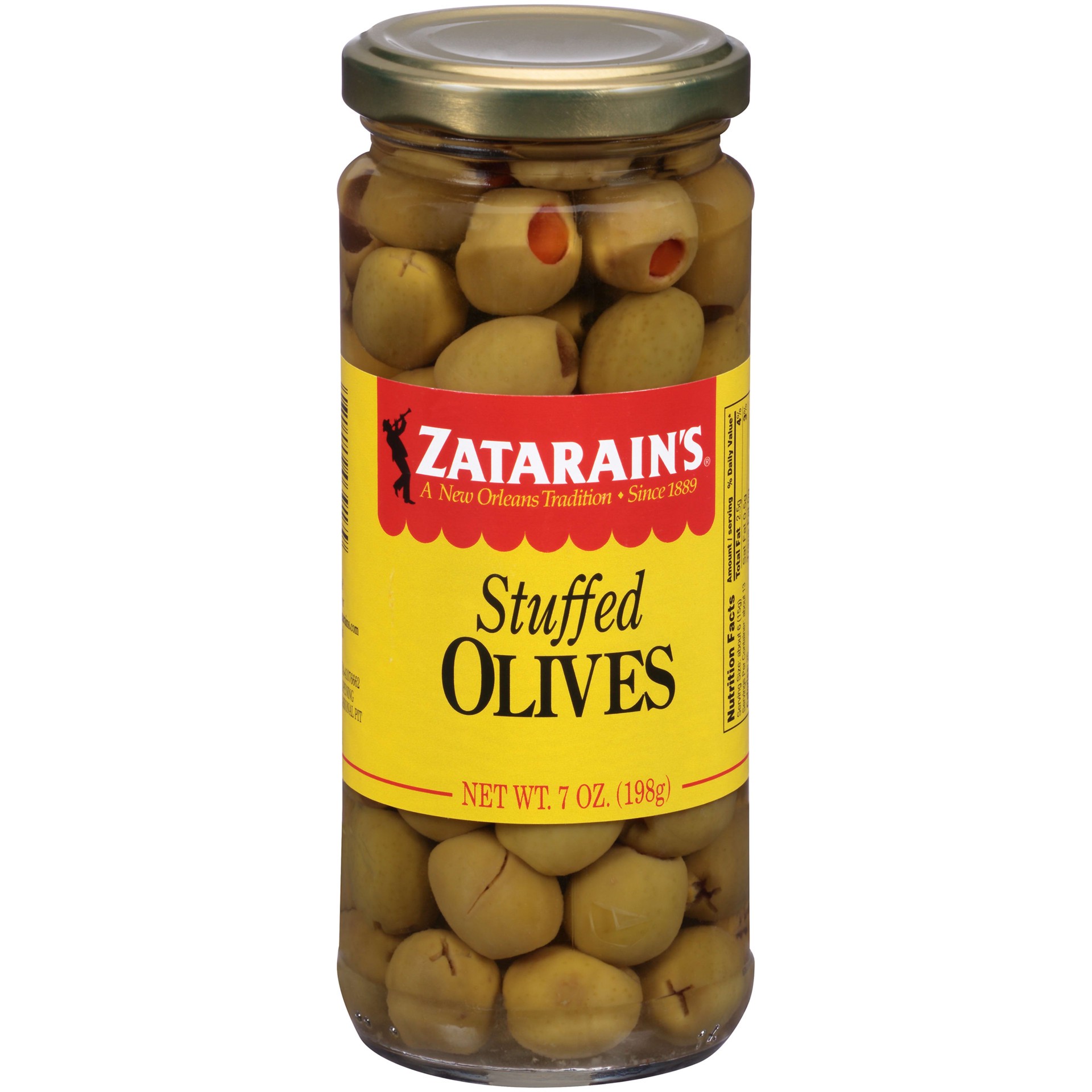 slide 1 of 5, Zatarain's Manzanilla Stuffed Olives, 7 oz, 7 oz