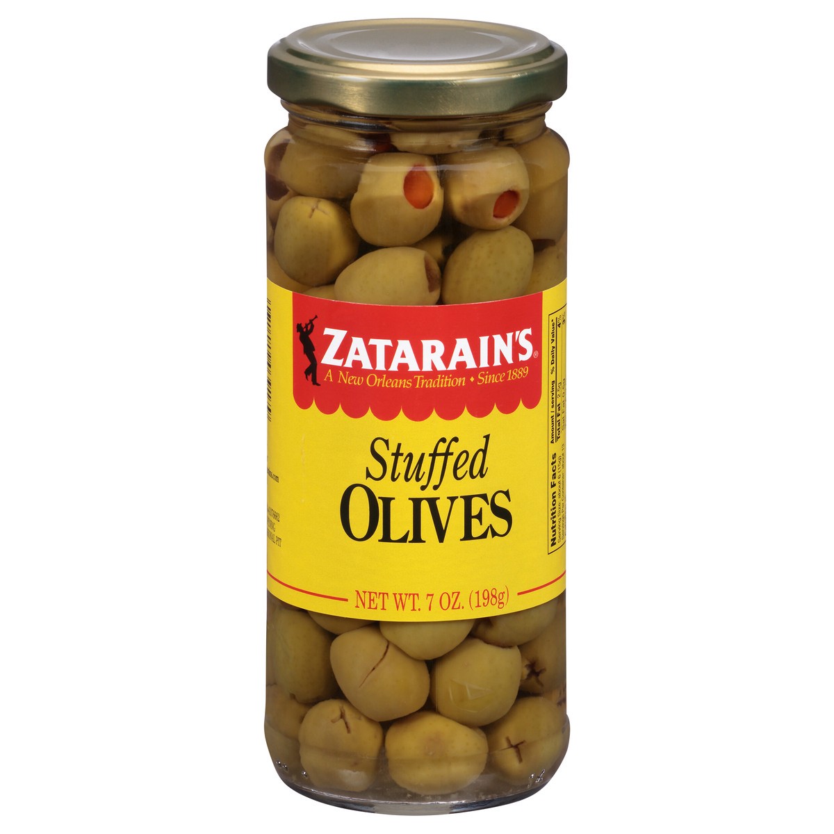 slide 1 of 5, Zatarain's Manzanilla Stuffed Olives, 7 oz, 7 oz