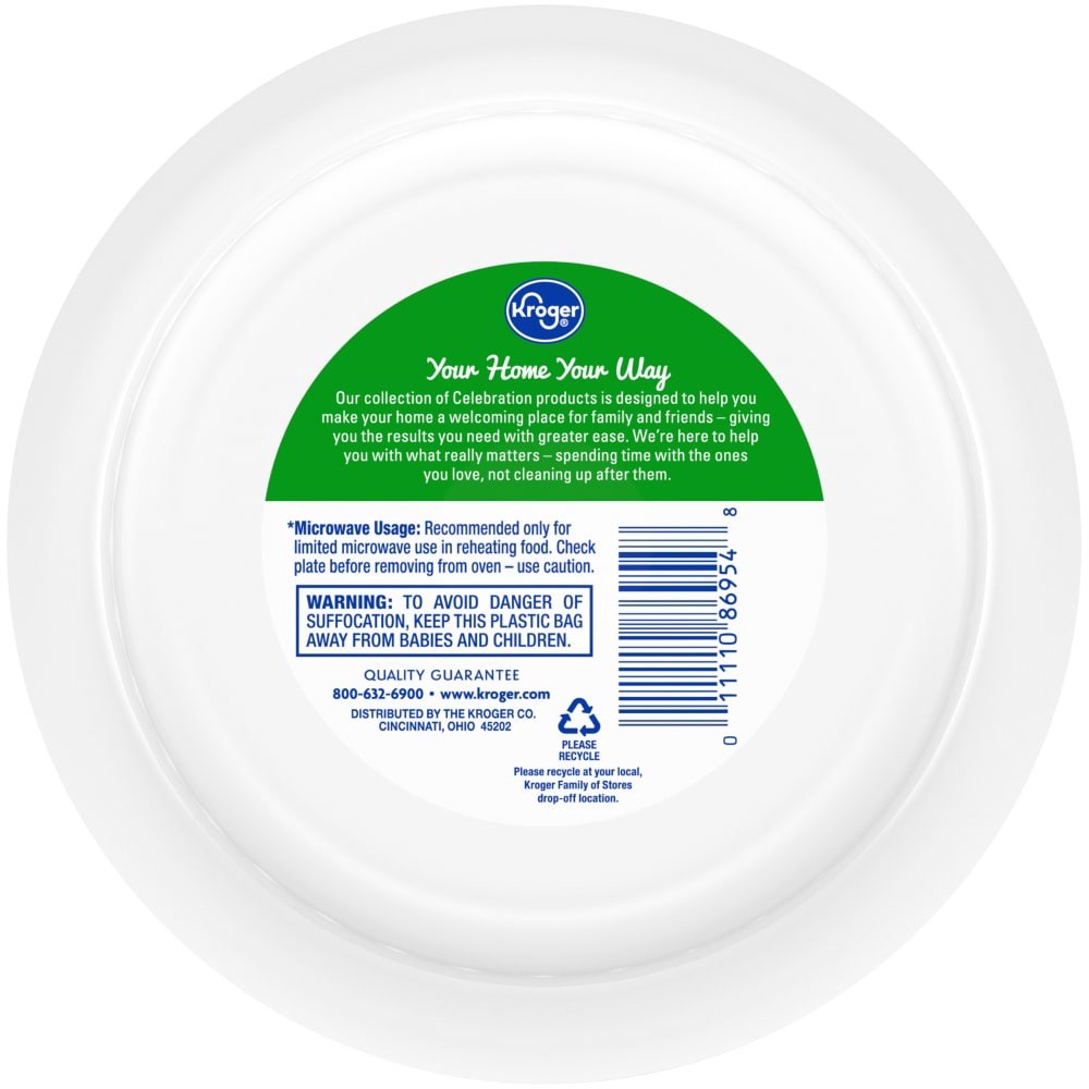 slide 2 of 3, Kroger Home Sense Designer Paper Plates, 48 ct