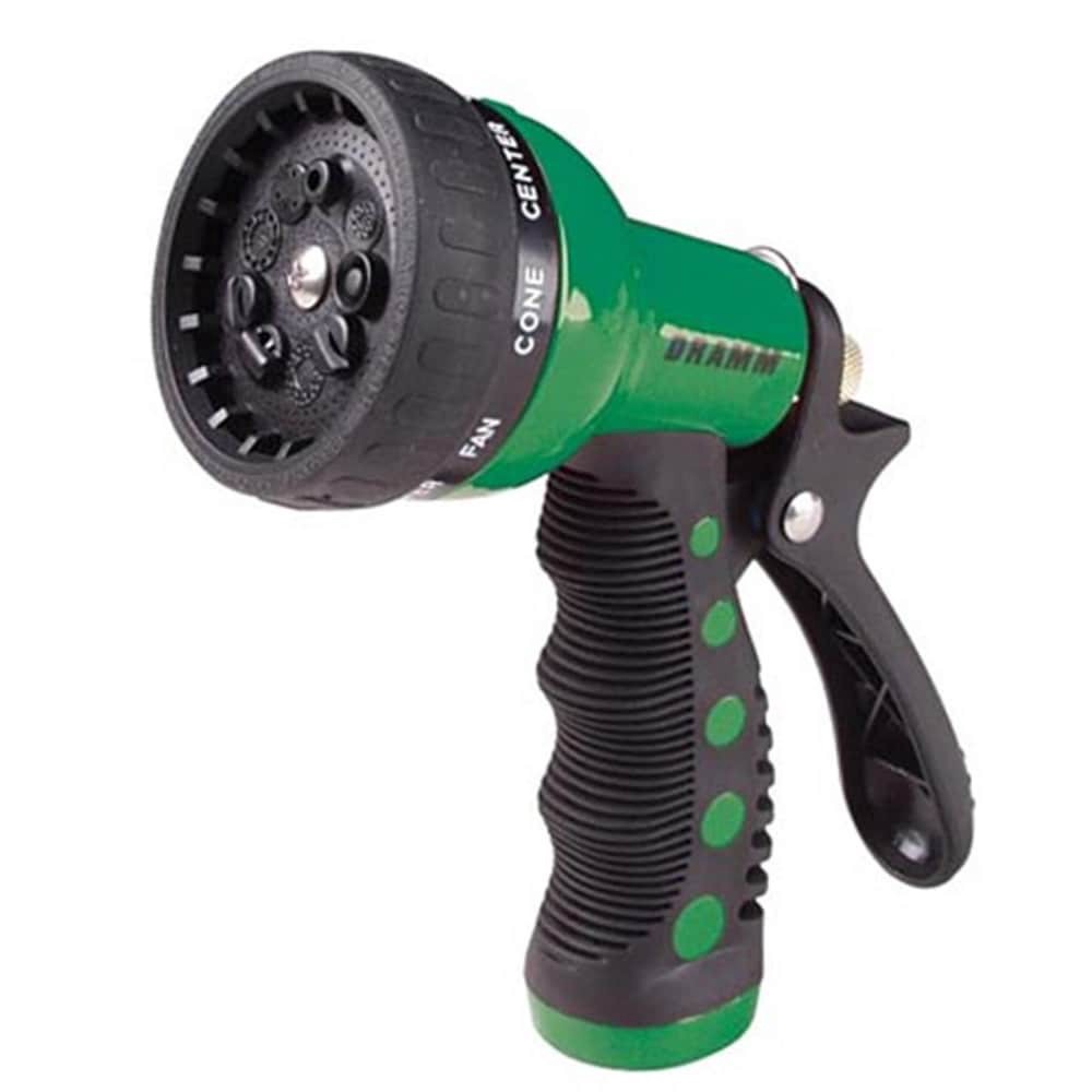 slide 1 of 1, Dramm Pattern Revolver Nozzle Flow Spray Gun, Green, 1 ct