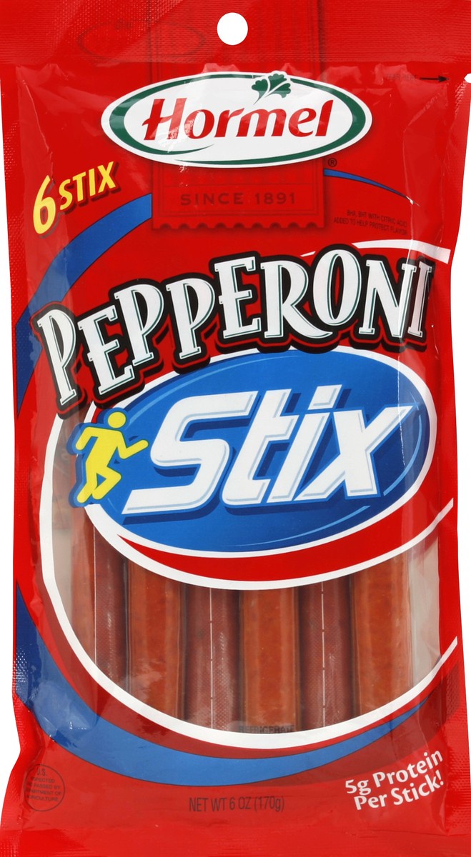 slide 3 of 4, Hormel Pepperoni Stix 6 ea, 6 ct