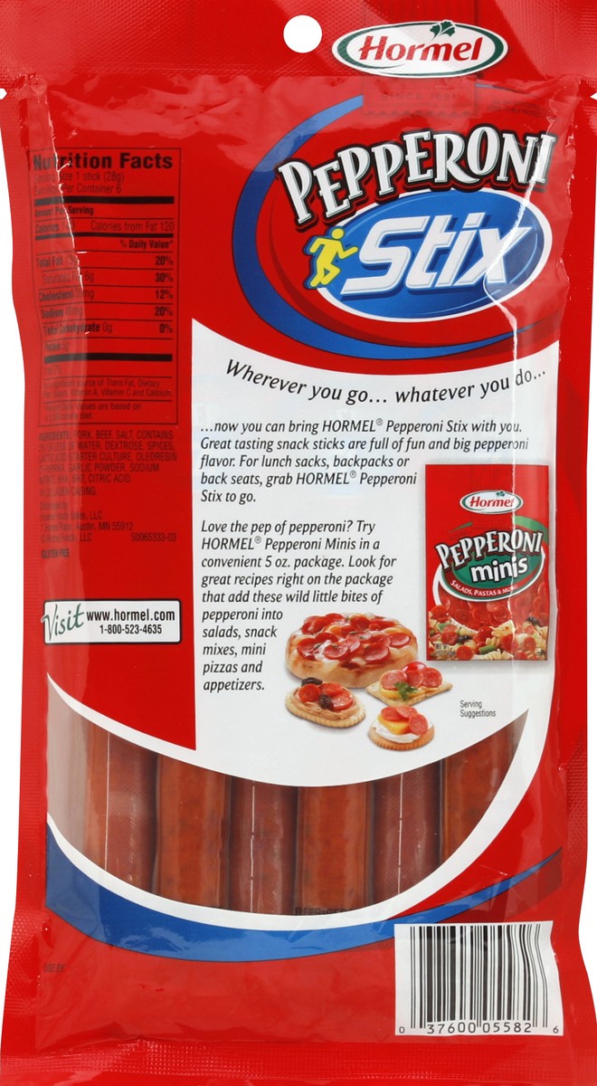 slide 2 of 4, Hormel Pepperoni Stix 6 ea, 6 ct