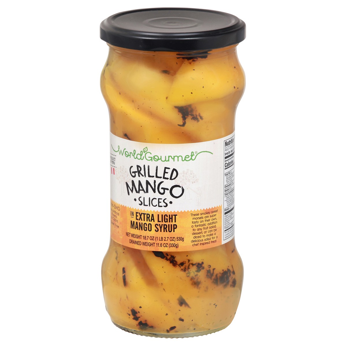 slide 11 of 12, World Gourmet In Extra Light Mango Syrup Grilled Mango Slices 18.7 oz, 18.7 oz