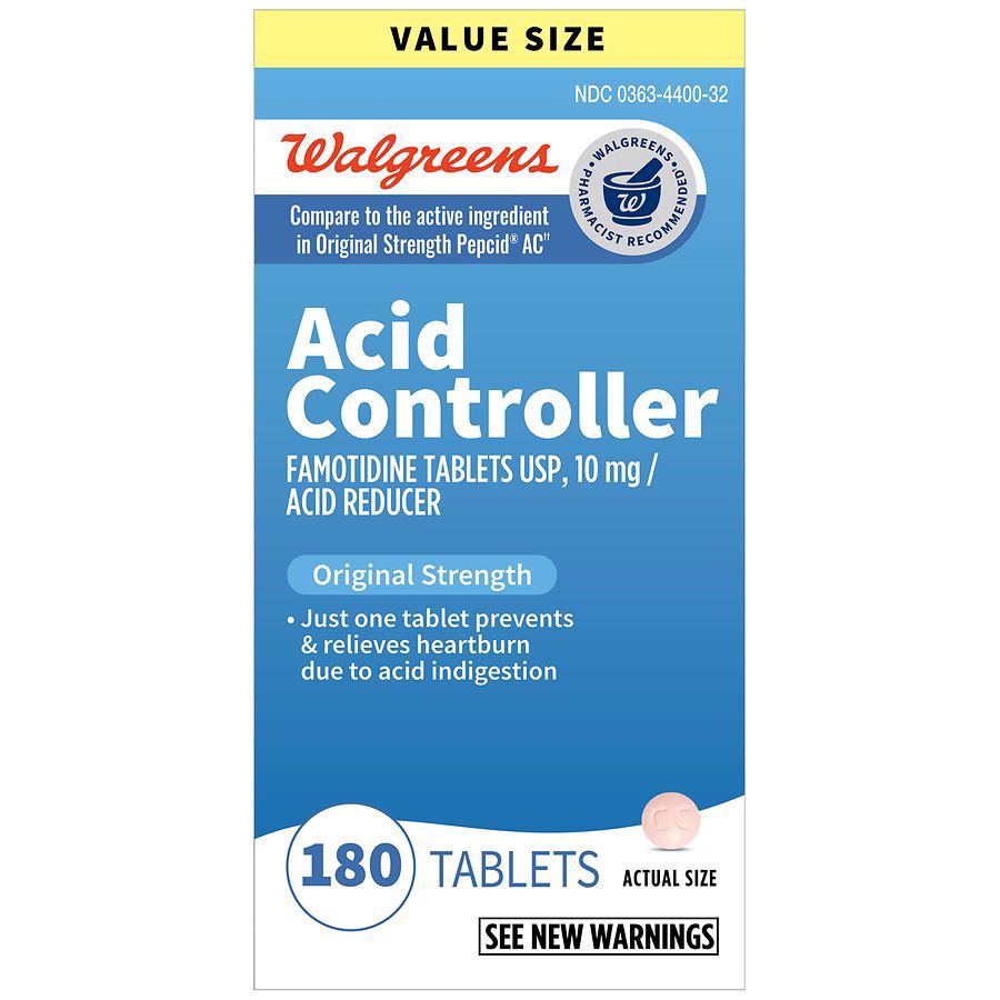 slide 2 of 5, Walgreens Acid Controller Tablets, 180 ct