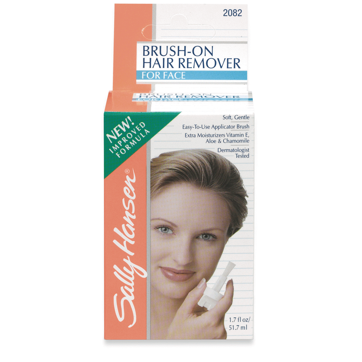 slide 1 of 1, Sally Hansen Brush-On Hair Remover Creme - For Face, 1.7 fl oz