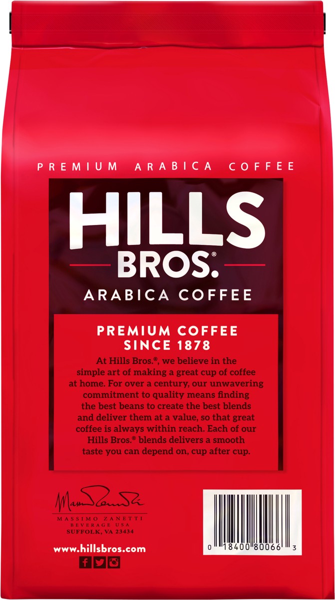 slide 3 of 7, Hills Bros. Medium Roast Whole Bean Arabica Donut Shop Coffee 24 oz, 24 oz