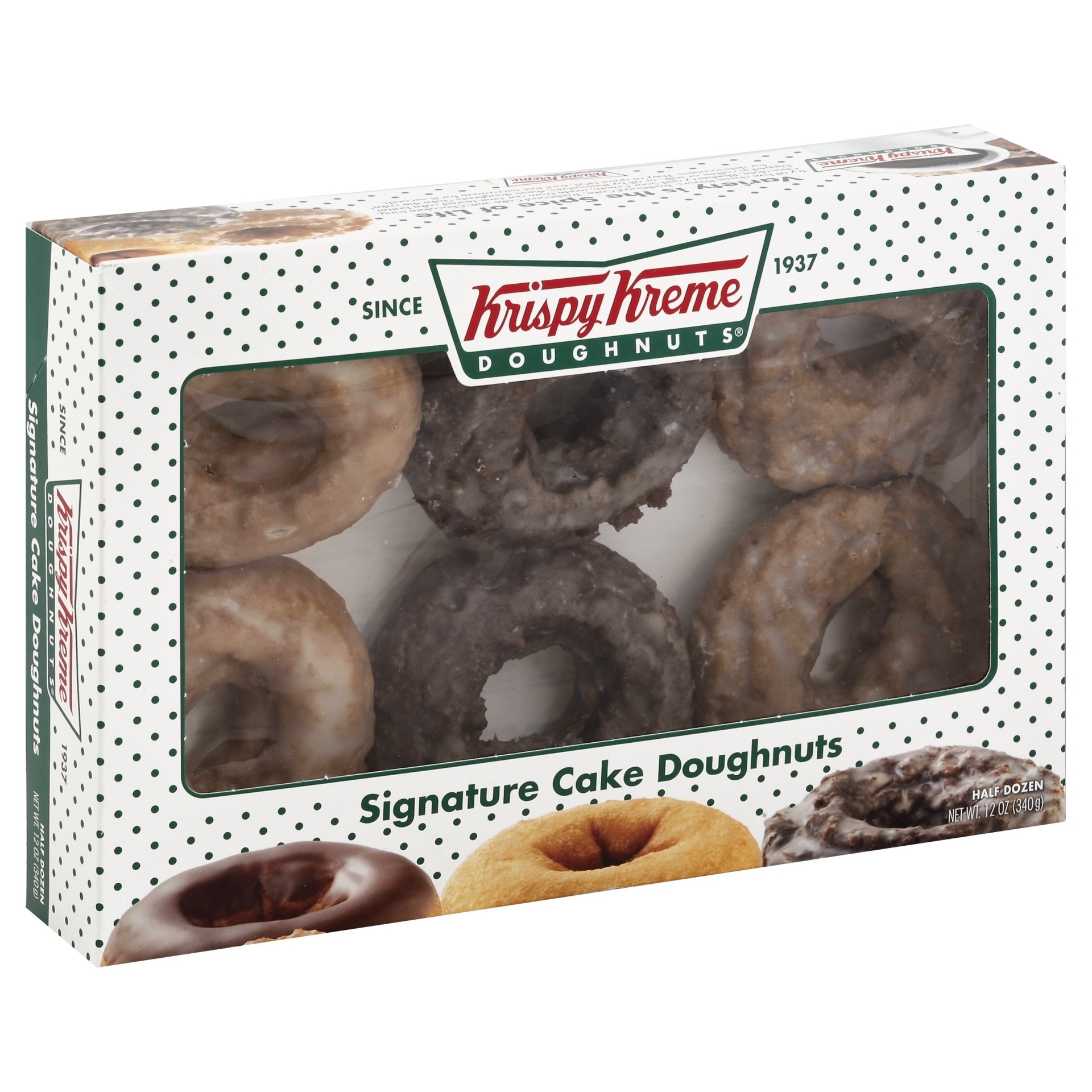 slide 1 of 1, Krispy Kreme Cake Doughnuts, 10.8 oz