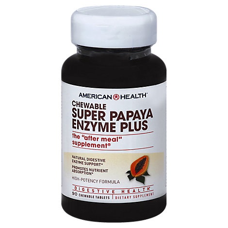 slide 1 of 1, American Health Papaya Enzyme, 90 ct