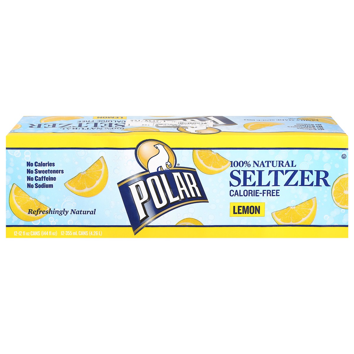 slide 1 of 14, Polar Lemon Seltzer 12 - 12 fl oz Cans, 12 ct