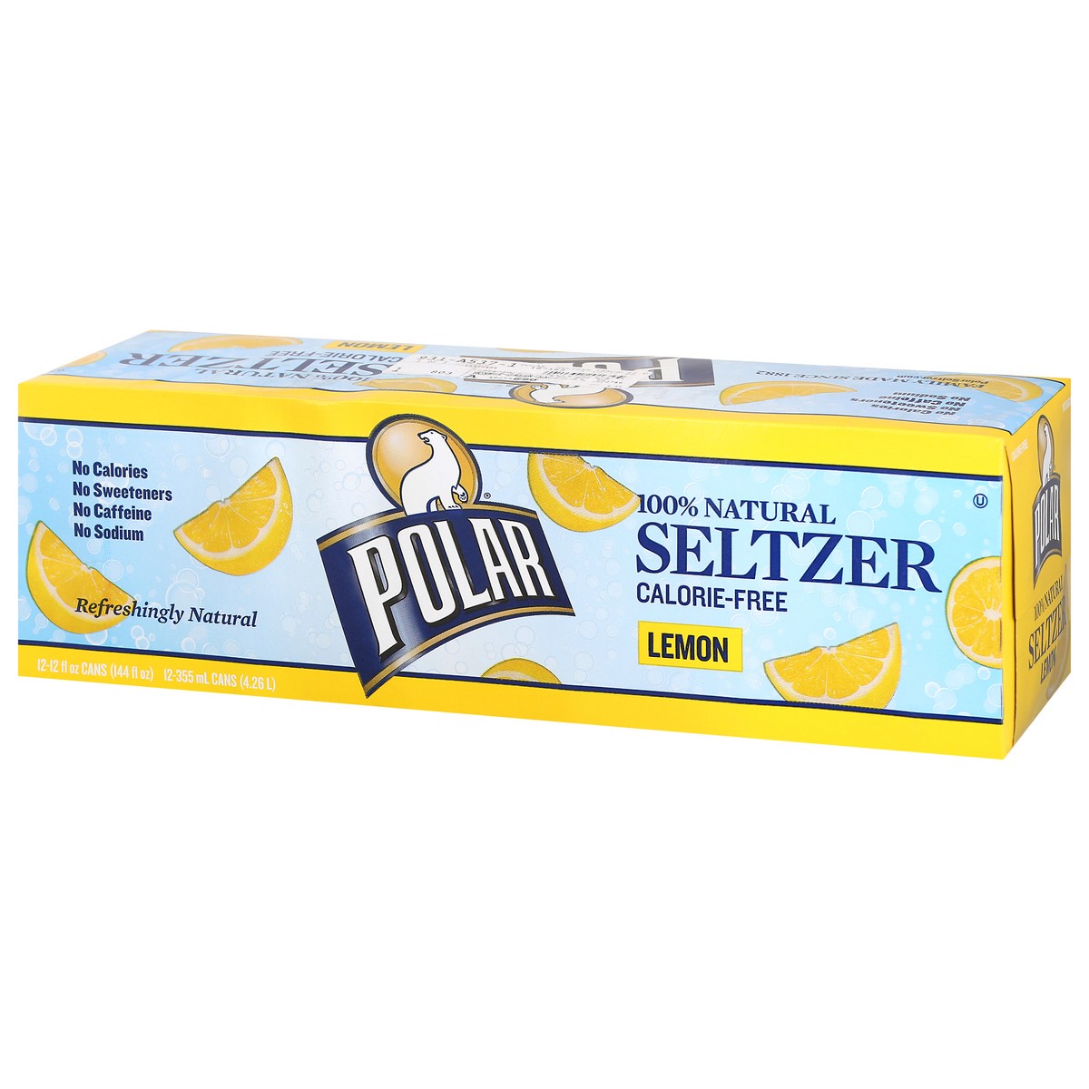 slide 8 of 14, Polar Lemon Seltzer 12 - 12 fl oz Cans, 12 ct