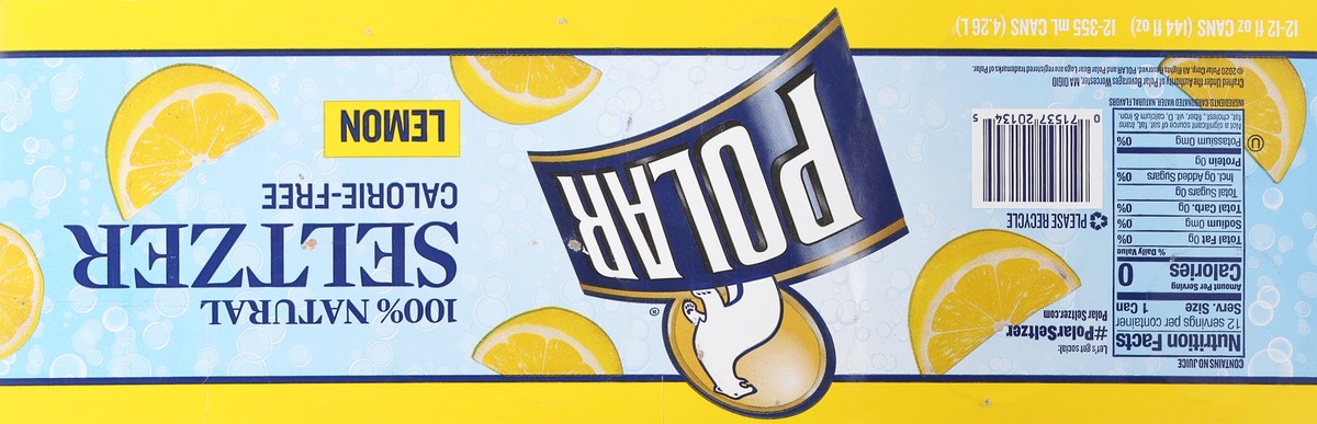 slide 9 of 14, Polar Lemon Seltzer 12 - 12 fl oz Cans, 12 ct