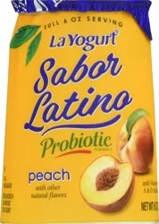 La Yogurt Sabor Latino Lowfat Peach Yogurt 6 oz