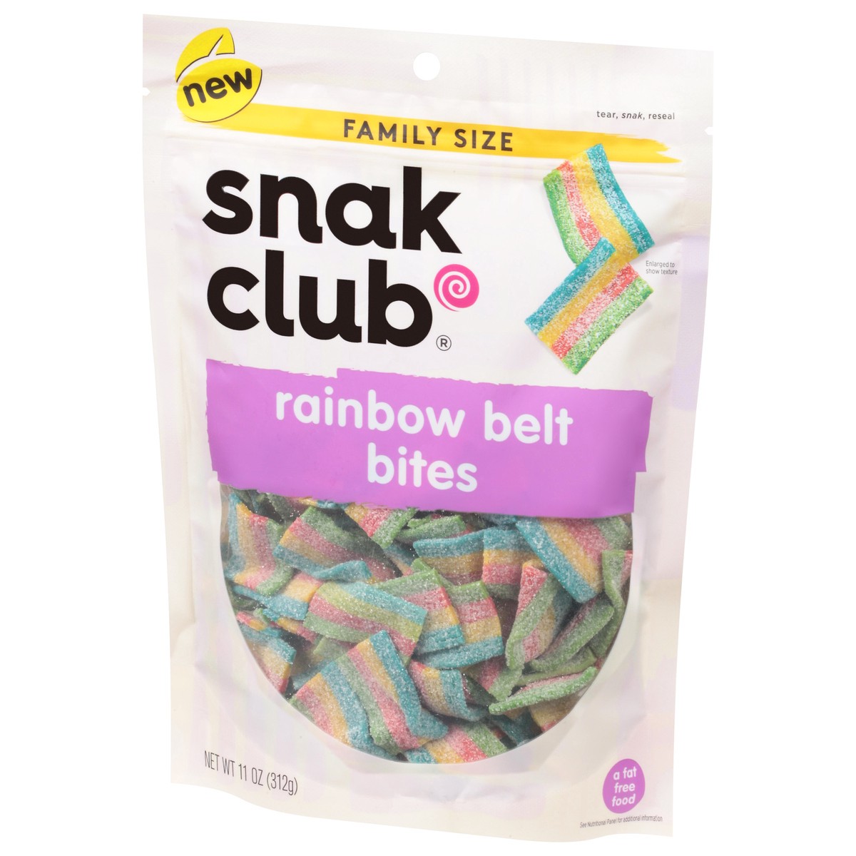 slide 8 of 9, Snak Club Rainbow Belt Bites 11 oz, 11 oz