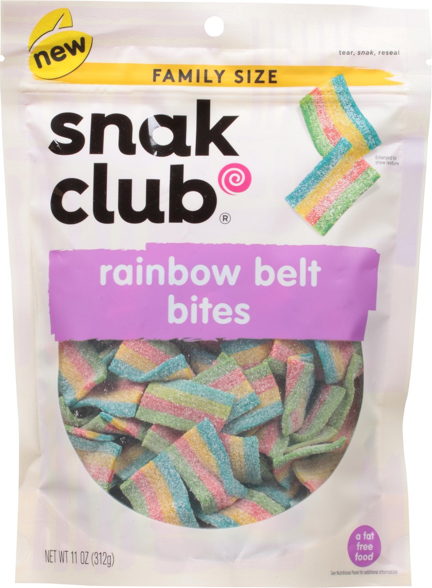 slide 7 of 9, Snak Club Rainbow Belt Bites 11 oz, 11 oz