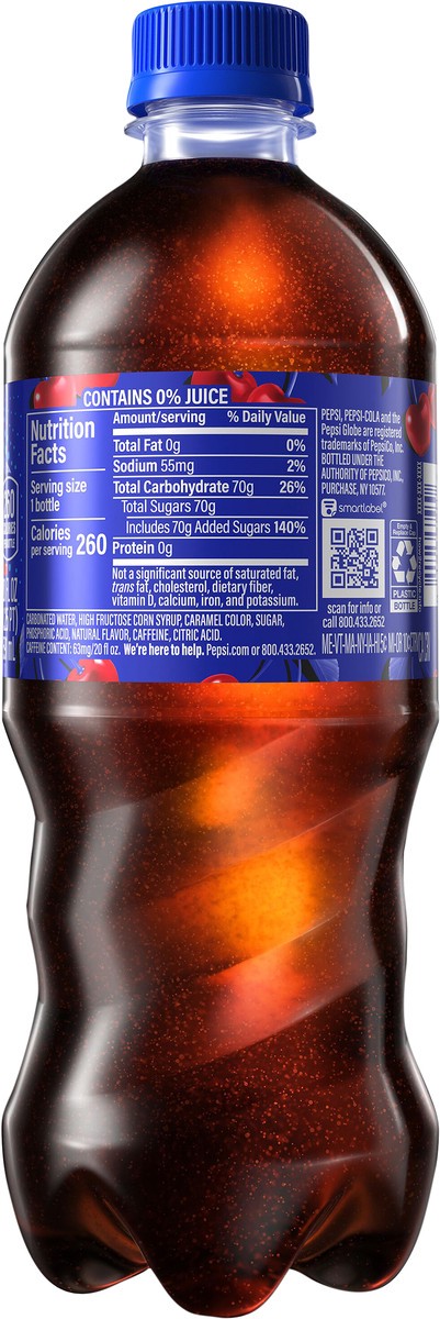 slide 4 of 4, Pepsi Soda Wild Cherry 20 Fl Oz, 20 fl oz