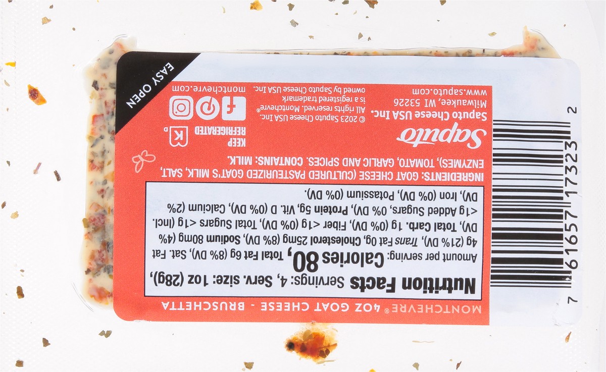 slide 11 of 12, Montchevre Bruschetta Goat Cheese 4 oz, 4 oz