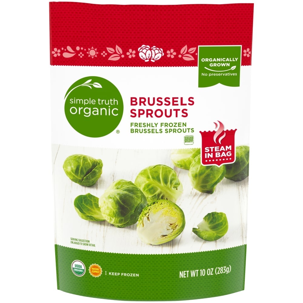 slide 1 of 1, Simple Truth Organic Brussels Sprouts, 10 oz