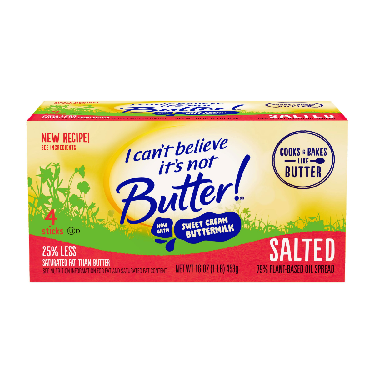 slide 1 of 25, I Cant Believe Its Not Butter! Baking Sticks, 16 oz, 16 oz