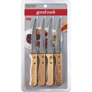 slide 1 of 1, Good Cook Steak Knife Set, 4 ct