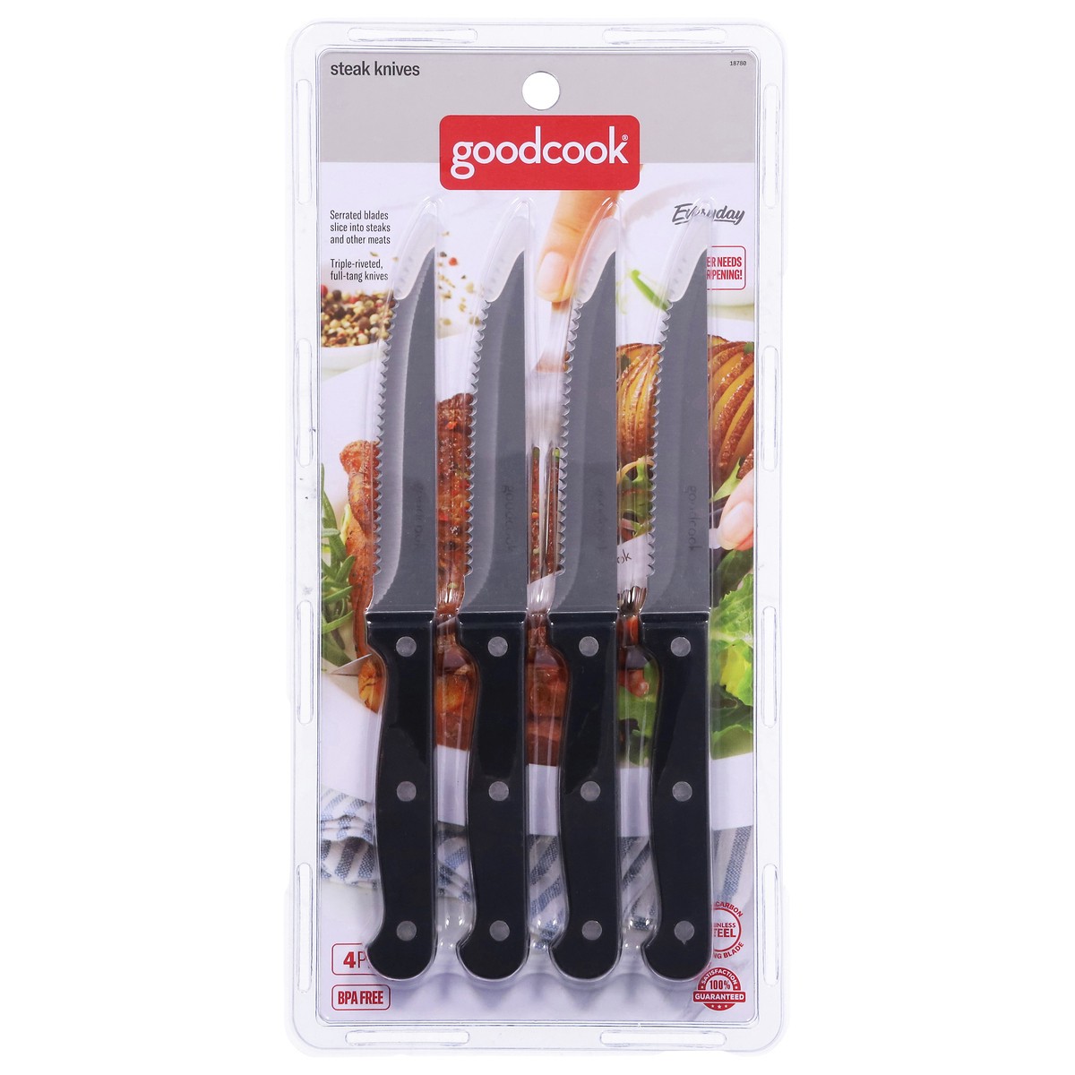 slide 1 of 12, Good Cook Steak Knife Set, 4 ct