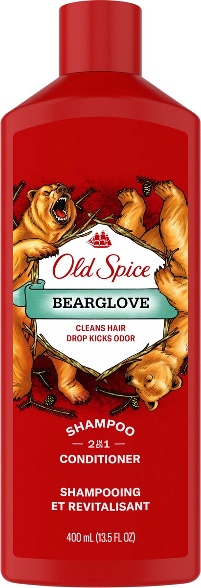 slide 2 of 6, Old Spice Bearglove 2in1 Shampoo and Conditioner for Men, 13.5 fl oz, 13.5 fl oz