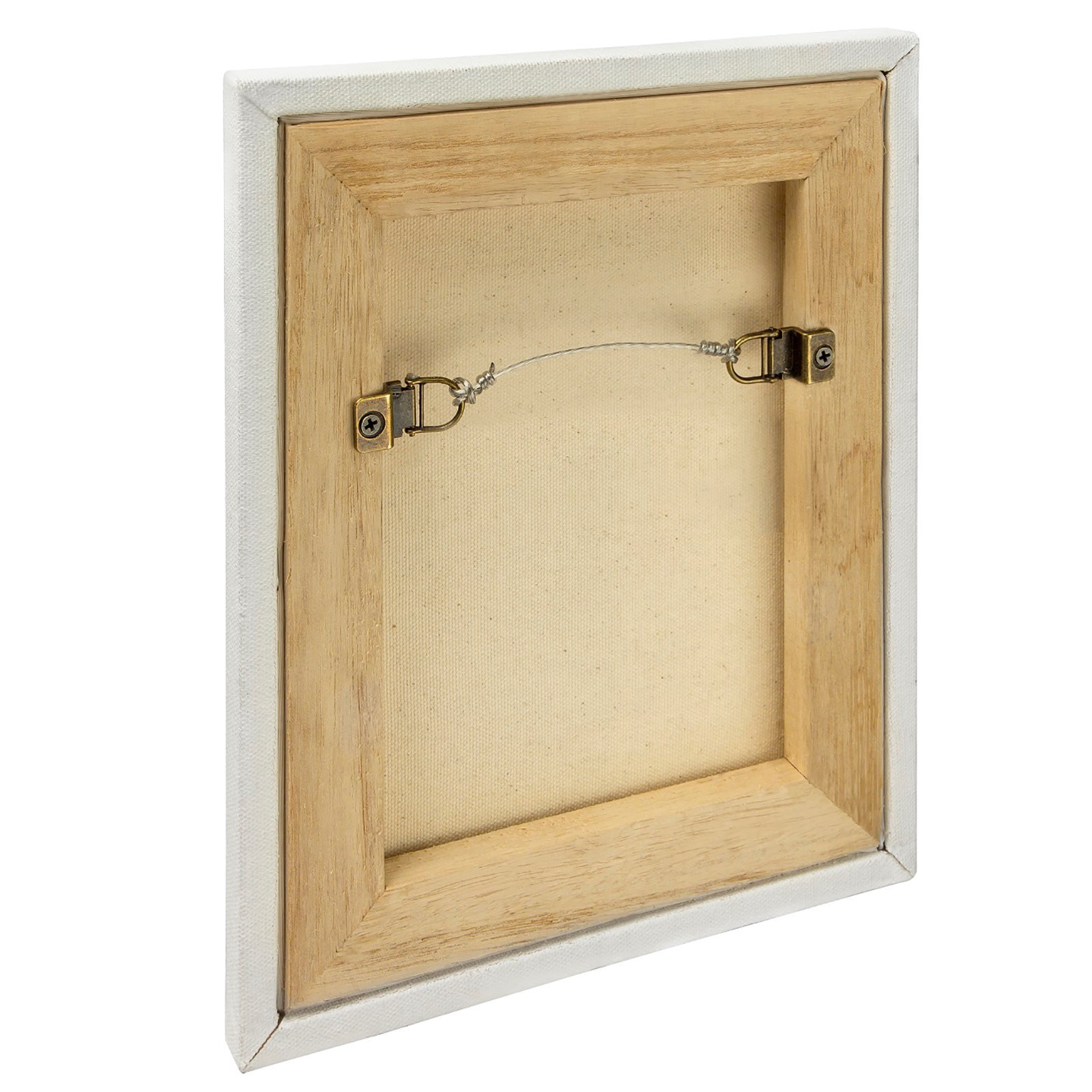 slide 2 of 4, 1-Hole Canvas Flat Mount D-Ring Hanger, 2ct., 2 ct