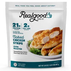 Realgood Foods Co. Frozen Gluten-Free Oven Roasted Seasoned Chicken Strips