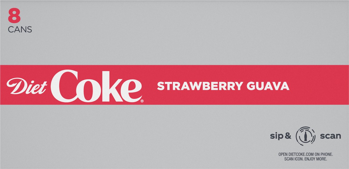 slide 10 of 14, Diet Coke Strawberry Guava Fridge Pack Cans, 12 fl oz, 8 Pack, 8 ct