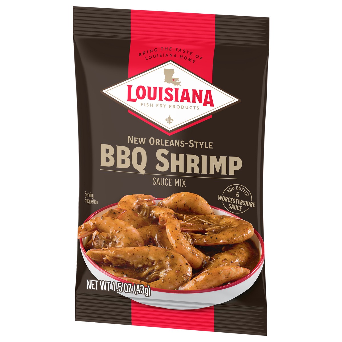 slide 4 of 9, Louisiana Fish Fry Products New Orleans-Style BBQ Shrimp Sauce Mix 1.5 oz, 1.5 oz