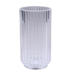 Room & Retreat Clear Acrylic Ribbed Tumbler, 20 Oz