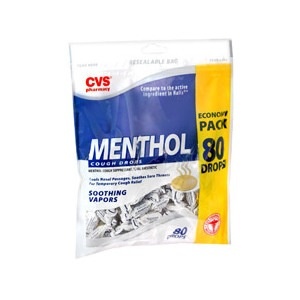 slide 1 of 1, CVS Pharmacy Cough Drops Menthol Value Size, 80 ct