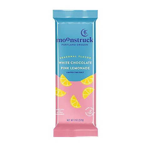 slide 1 of 1, Moonstruck Chocolate White Chocolate Pink Lemondae Bar - 2 Oz, 2 oz