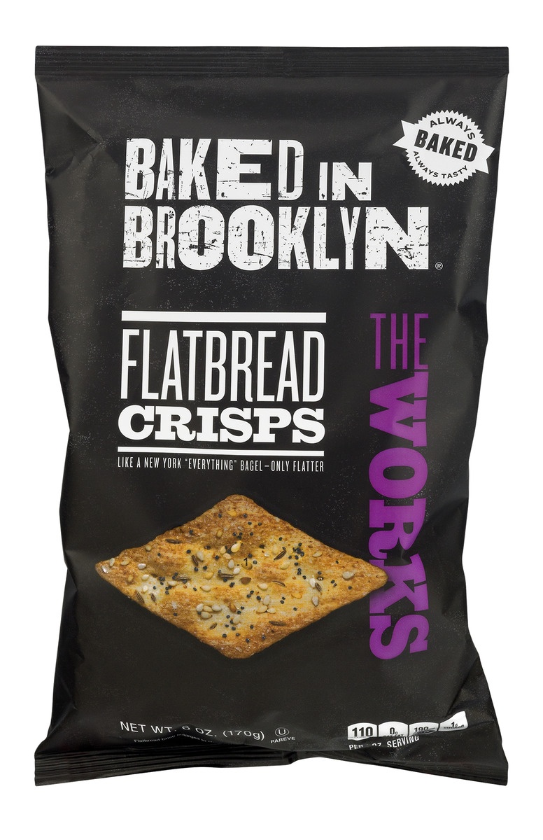 slide 1 of 1, Baked in Brooklyn Flatbread Crisps The Works, 6 oz