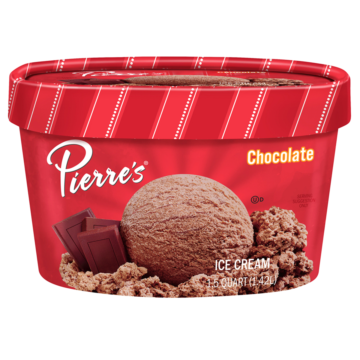 slide 1 of 9, Pierre's Pierres Chocolate Ice Cream, 48 fl oz