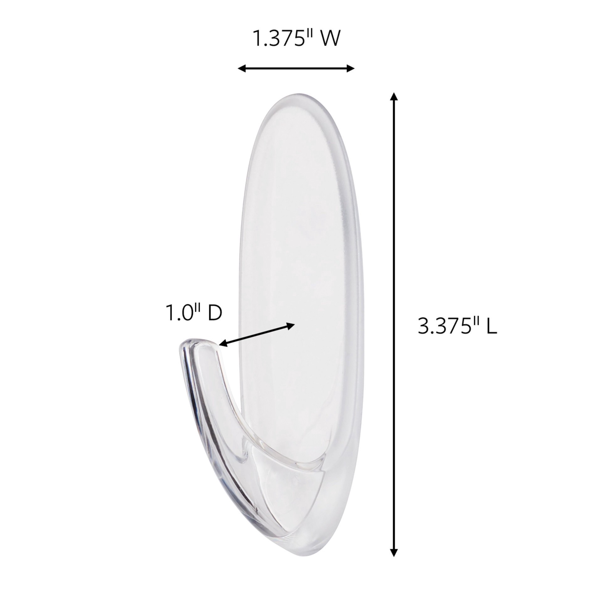 slide 5 of 6, 3m Command Outdoor Window Hook With Clear Strips, LG
