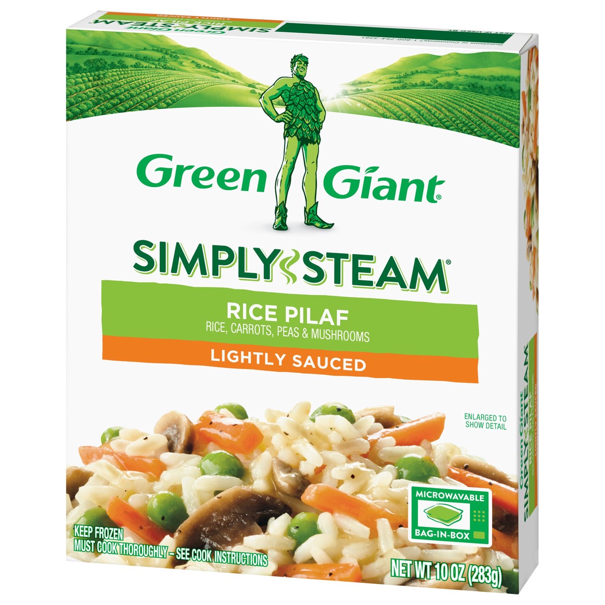 slide 3 of 8, Green Giant Simply Steam Lightly Sauced Rice Pilaf 10 oz, 10 oz