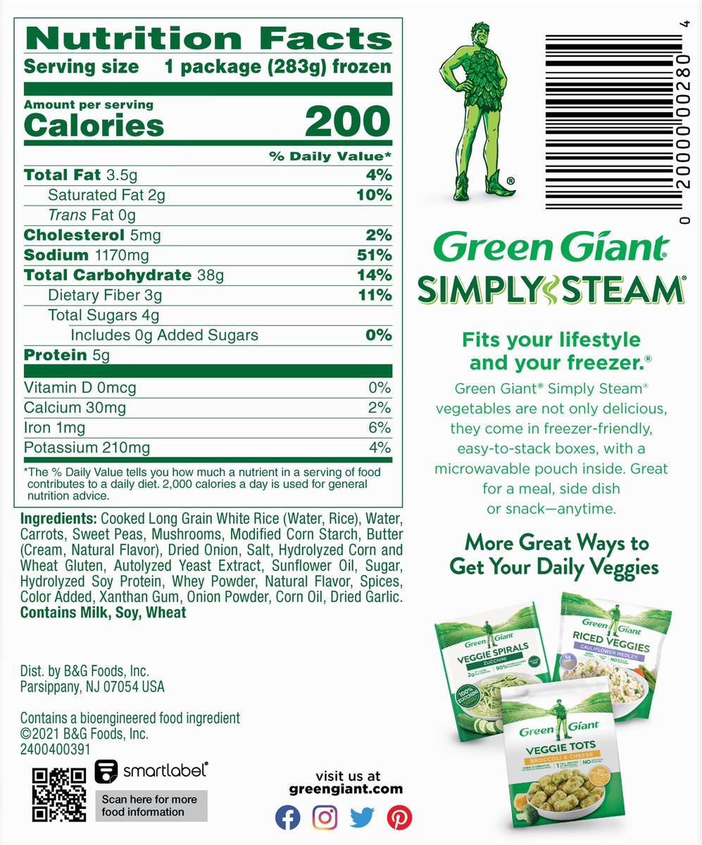 slide 5 of 8, Green Giant Simply Steam Lightly Sauced Rice Pilaf 10 oz, 10 oz